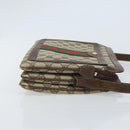 GUCCI GG Supreme Web Sherry Line Shoulder Bag PVC Beige Gold 010 378 Auth YKZ785-3