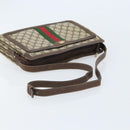 GUCCI GG Supreme Web Sherry Line Shoulder Bag PVC Beige Gold 010 378 Auth YKZ785-7