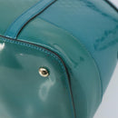 GUCCI Micro GG Supreme Hand Bag PVC 2way Outlet Green Silver Auth YKZ787-10