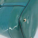 GUCCI Micro GG Supreme Hand Bag PVC 2way Outlet Green Silver Auth YKZ787-17