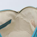 GUCCI Micro GG Supreme Hand Bag PVC 2way Outlet Green Silver Auth YKZ787-20