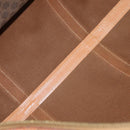 CELINE Macadam Canvas Boston Bag PVC Leather Brown Gold Auth YKZ788-10