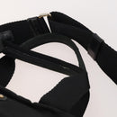 PRADA Hand Bag Nylon 2way Black Gold Auth YKZ792-15