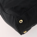 PRADA Hand Bag Nylon 2way Black Gold Auth YKZ792-9