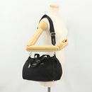 PRADA Hand Bag Nylon 2way Black Gold Auth YKZ792-25