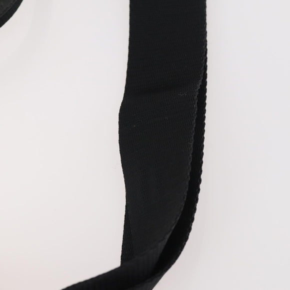 PRADA Hand Bag Nylon 2way Black Gold Auth YKZ792