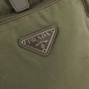 PRADA Backpack Nylon Beige Silver Auth YKZ795-19