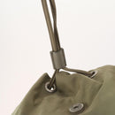 PRADA Backpack Nylon Beige Silver Auth YKZ795-20