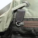 PRADA Backpack Nylon Beige Silver Auth YKZ795-25