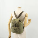 PRADA Backpack Nylon Beige Silver Auth YKZ795-29