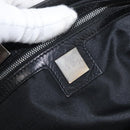 FENDI Mamma Baguette Shoulder Bag Nylon Black Silver Auth YKZ797-20