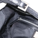 FENDI Mamma Baguette Shoulder Bag Nylon Black Silver Auth YKZ797-23