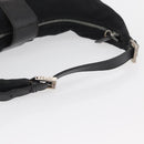 FENDI Mamma Baguette Shoulder Bag Nylon Black Silver Auth YKZ797-7