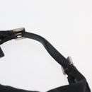 FENDI Mamma Baguette Shoulder Bag Nylon Black Silver Auth YKZ797-8