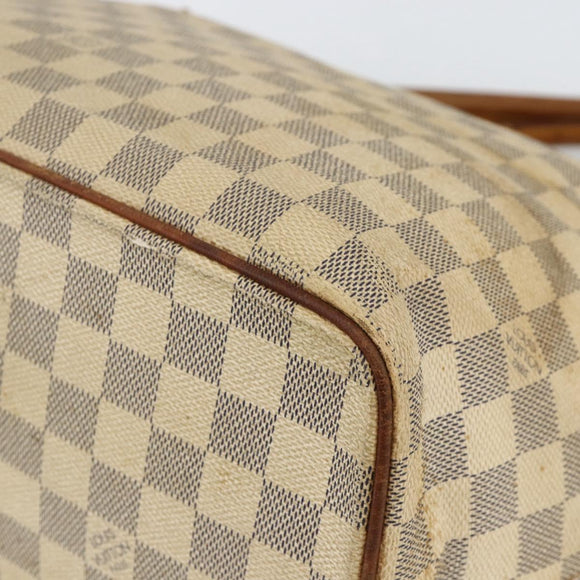 LOUIS VUITTON Damier Azur Saleya MM Tote Bag N51185 LV Auth YKZ810