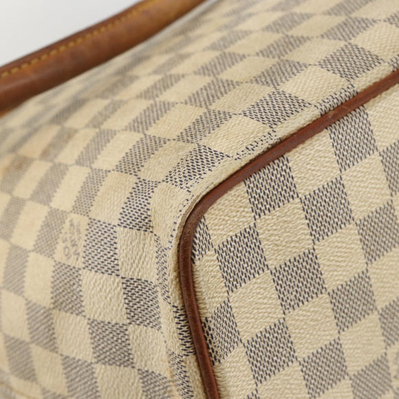 LOUIS VUITTON Damier Azur Saleya MM Tote Bag N51185 LV Auth YKZ810