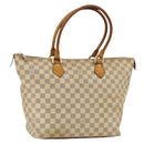 LOUIS VUITTON Damier Azur Saleya MM Tote Bag N51185 LV Auth YKZ810-1