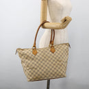 LOUIS VUITTON Damier Azur Saleya MM Tote Bag N51185 LV Auth YKZ810-20