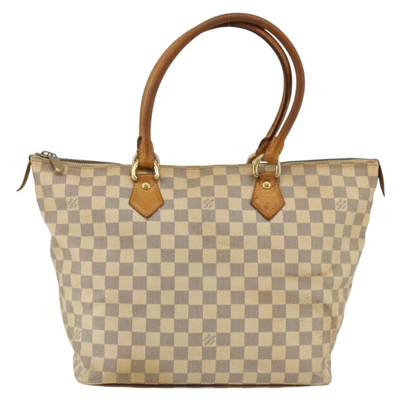 LOUIS VUITTON Damier Azur Saleya MM Tote Bag N51185 LV Auth YKZ810