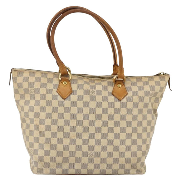 LOUIS VUITTON Damier Azur Saleya MM Tote Bag N51185 LV Auth YKZ810
