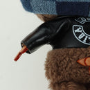 LOUIS VUITTON Bear Bag Charm Leather Brown M03206 LV Auth YKZ811SAM-10