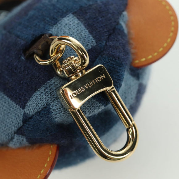 LOUIS VUITTON Bear Bag Charm Leather Brown M03206 LV Auth YKZ811SAM