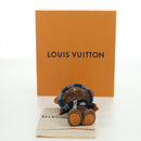 LOUIS VUITTON Bear Bag Charm Leather Brown M03206 LV Auth YKZ811SAM-21