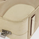 PRADA Hand Bag Canvas Beige Silver Auth YKZ813-10