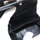 GUCCI GG Canvas Pretty Wallet Black Gold Navy 167466 Auth YKZ814A-19