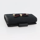 GUCCI GG Canvas Pretty Wallet Black Gold Navy 167466 Auth YKZ814A-6