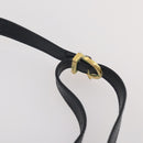 Salvatore Ferragamo Shoulder Bag Leather 2 Set Black Yellow Auth YKZ815-14