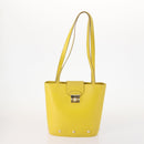 Salvatore Ferragamo Shoulder Bag Leather 2 Set Black Yellow Auth YKZ815-2