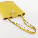 Salvatore Ferragamo Shoulder Bag Leather 2 Set Black Yellow Auth YKZ815-5