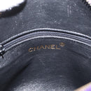 CHANEL Matelasse Chain Hand Bag Suede Purple Gold CC Auth YKZ821A-15