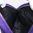 CHANEL Matelasse Chain Hand Bag Suede Purple Gold CC Auth YKZ821A-18