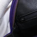 CHANEL Matelasse Chain Hand Bag Suede Purple Gold CC Auth YKZ821A-19