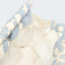 CHANEL COCO Mark Chain Shoulder Bag Canvas Light Blue Gold CC Auth YKZ826A-18