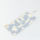 CHANEL COCO Mark Chain Shoulder Bag Canvas Light Blue Gold CC Auth YKZ826A-20