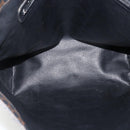 CELINE Macadam Canvas Tote Bag PVC Leather Black Gold Auth YKZ828A-10