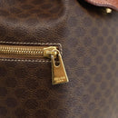 CELINE Macadam Canvas Backpack PVC Leather Brown Gold Auth YKZ829A-19