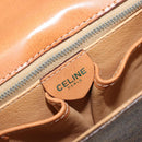 CELINE Macadam Canvas Star Ball Handtas Bruin Goud Auth YKZ830A-18