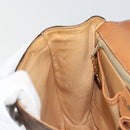 CELINE Macadam Canvas Star Ball Handtas Bruin Goud Auth YKZ830A-20