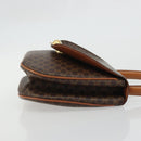 CELINE Macadam Canvas Star Ball Handtas Bruin Goud Auth YKZ830A-3