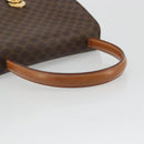 CELINE Macadam Canvas Star Ball Handtas Bruin Goud Auth YKZ830A-7