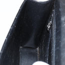 CHANEL Matelasse Chain Hand Bag Patent leather Black Silver CC Auth YKZ831A-19