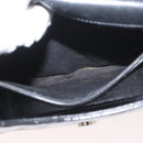 CHANEL Matelasse Chain Hand Bag Patent leather Black Silver CC Auth YKZ831A-21