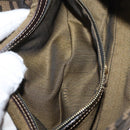 FENDI Zucca Canvas Mamma Baguette Shoulder Bag Brown Black Auth YKZ832SM-25