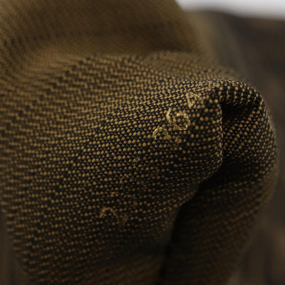 FENDI Zucca Canvas Mamma Baguette Shoulder Bag Brown Black Auth YKZ832SM