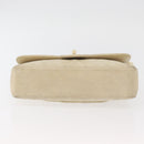 CHANEL Matelasse 25 Pla Chain Shoulder Bag Lamb Skin Ivory CC Auth YKZ833A-6
