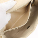 CHANEL Matelasse 25 Pla Chain Shoulder Bag Lamb Skin Ivory CC Auth YKZ833A-28